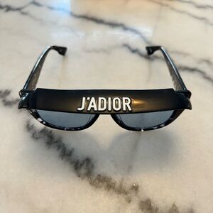 J’Adior Sunglasses w/ visor Blue Lens DiorClub Christian Dior